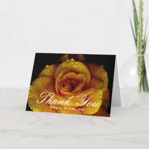 Tarjeta De Agradecimiento Rosas Amarillas Gracias