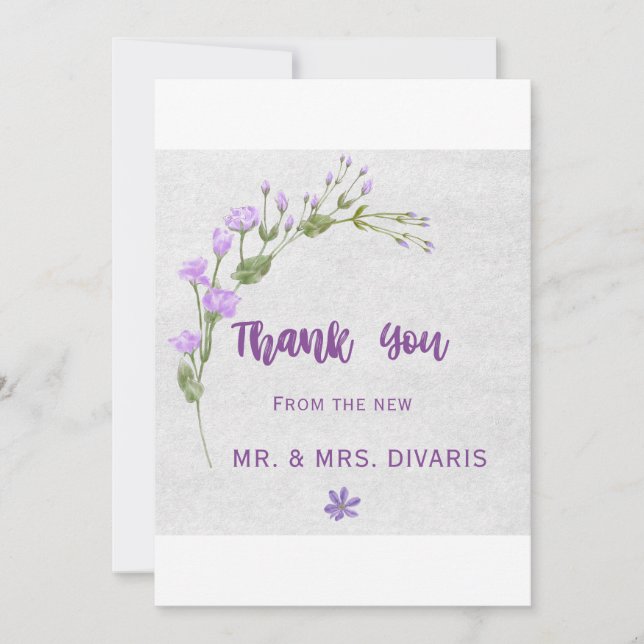 Tarjeta De Agradecimiento Rosas coloridos (Anverso)