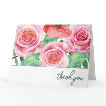 Rosas en acuarela Gracias