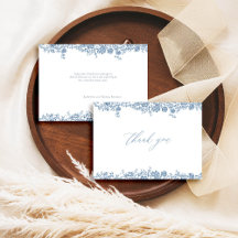 Rosas Francesas de Toile Azul Polvoriento Clásico