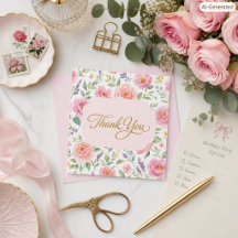 Rosas Pink Botánicas Escritura Dorada