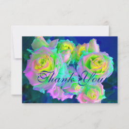 Tarjeta De Agradecimiento Rosas prematuros irlandeses estéticos