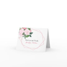 Rosas rosadas Vegetación Geométrica Gracias