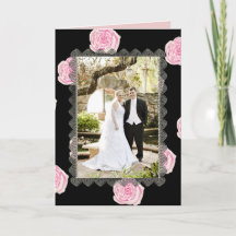 Rosas rosados de col y Boda de encaje negro