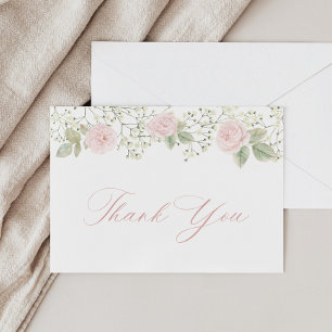 Tarjeta De Agradecimiento Rosas rosas rosas rosas de aliento del bebé gracia