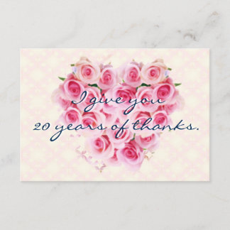 TARJETA DE AGRADECIMIENTO ROSE　感謝　カード