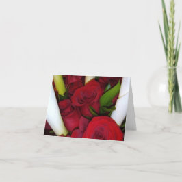 Tarjeta De Agradecimiento Rose Bouquet Card