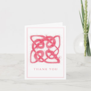 TARJETA DE AGRADECIMIENTO ROSE CELTIC KNOT