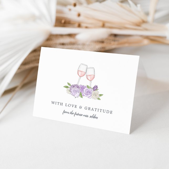 Tarjeta De Agradecimiento Rosé Garden Personalizado Gracias (Subido por el creador)
