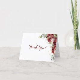 Tarjeta De Agradecimiento Roses Rojo Y Rosa