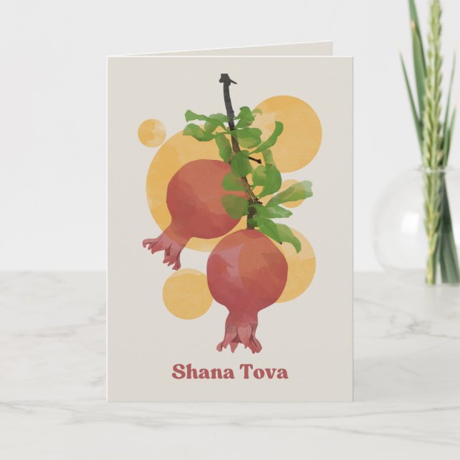 Tarjeta De Agradecimiento Rosh Hashana Shana Tova Año Nuevo judío (Anverso)