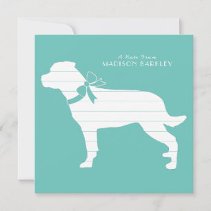 Tarjeta De Agradecimiento Rottweiler Dog Puppy