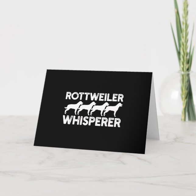 Tarjeta De Agradecimiento Rottweiler T-Shirt (Anverso)