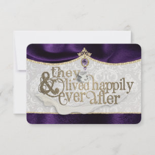 Tarjeta de agradecimiento Royal Fairytale