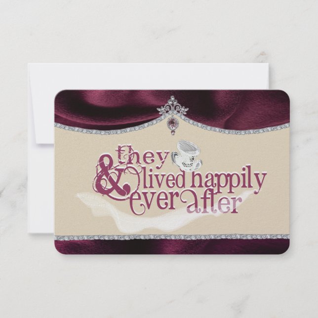 Tarjeta De Agradecimiento Royal Fairytale Thankyou Card (Anverso)