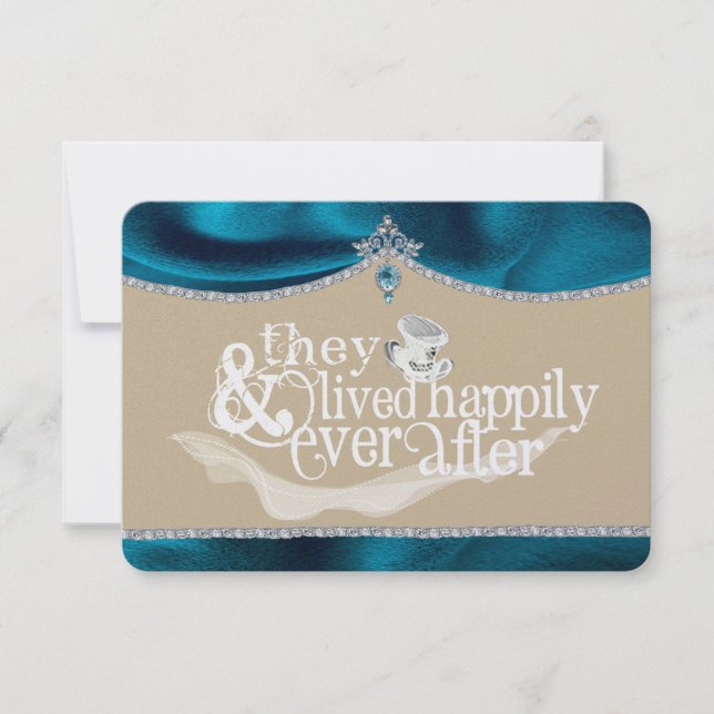 Tarjeta De Agradecimiento Royal Fairytale Thankyou Card (Anverso)