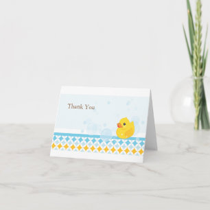 Tarjeta De Agradecimiento Rubber Ducky Thank You Card