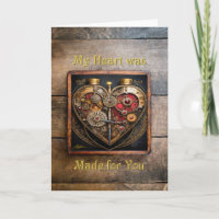 Rubíes Steampunk Y Engranajes Corazón Oscuro 