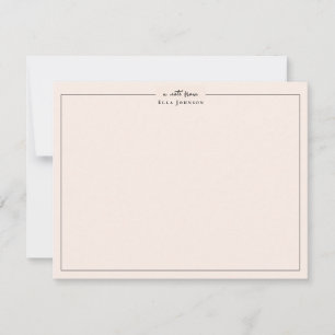 Tarjeta De Agradecimiento Rubor Pink Professional clásico