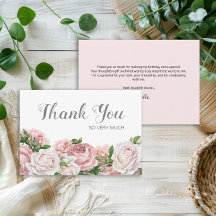 Rubor Pink Vintage Floral Birday Gracias