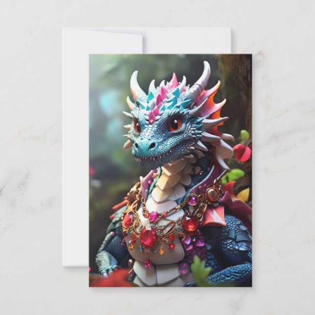 Tarjeta De Agradecimiento Ruby Dragon (Anverso)