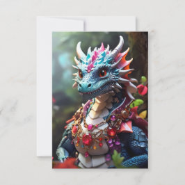 Tarjeta De Agradecimiento Ruby Dragon