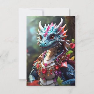 Tarjeta De Agradecimiento Ruby Dragon