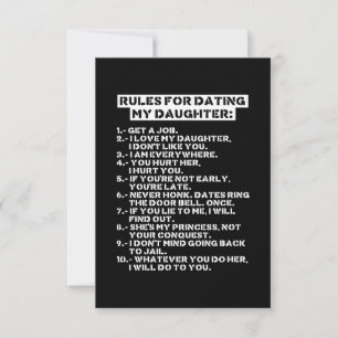 Tarjeta De Agradecimiento Rules for dating my daughter