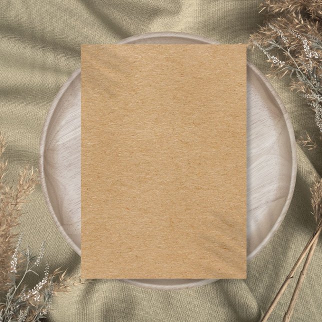 Tarjeta De Agradecimiento Rustic Kraft Simple Elegante Boho (Rustic Kraft Simple Stylish Boho Thank You Card
)