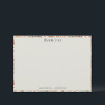 Tarjeta De Agradecimiento Rustic Sage Botanical Couples Shower Custom Names<br><div class="desc">This personalized thank you card features a lush wildflower botanical border in muted sage, taupe, blush, and dusty rose framing a clean cream center with "thank you" in elegant typography and the couple's names below. The floral style brings a warm, cottagecore feel perfect for following up after a wedding, couples...</div>