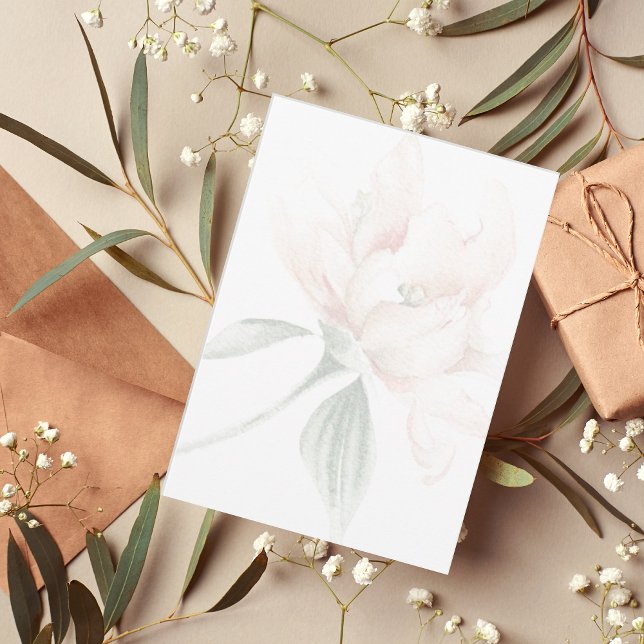 Tarjeta De Agradecimiento Rústica floral Neutral Elegante Boda (Subido por el creador)