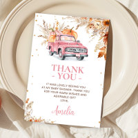 Rústico Camión de Calabaza Rosa