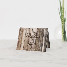 Tarjeta De Agradecimiento Rústico De Plantas De Ma