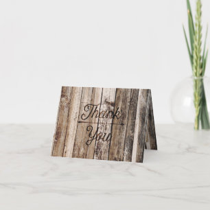 Tarjeta De Agradecimiento Rústico De Plantas De Ma