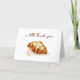 Tarjeta De Agradecimiento Rústico París Panadería Croissant Baby Shower