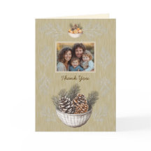 Rústicos Navidades foto ramas de pino