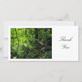 Tarjeta De Agradecimiento Ruta de Woodland - Gracias