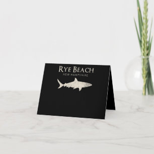 Tarjeta De Agradecimiento Rye Beach New Hampshire - Regalos de los amantes d