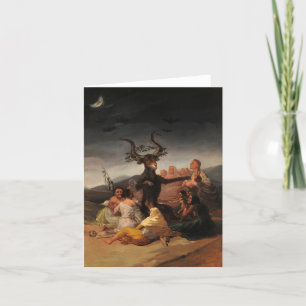 Tarjeta De Agradecimiento Sábado de las brujas por Francisco de Goya
