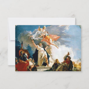 Tarjeta De Agradecimiento Sacrificio de la Ophigenia - Fontebasso