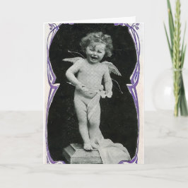 Tarjeta De Agradecimiento Sad Cherub Angel Print