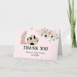 Tarjeta De Agradecimiento Saddle Up Moderno foto de una personalizado de una