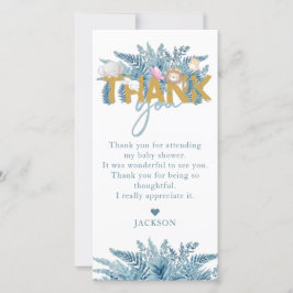 Tarjeta De Agradecimiento Safari Animals Baby Shower I Cumpleaños