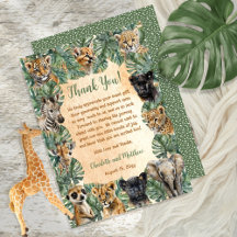 Safari Jungle Wild Animals Baby Shower