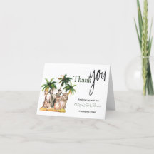 Safari Wild Animals Tropical Baby Shower