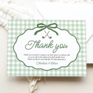 Tarjeta de agradecimiento Sage Green Golf Nueva en