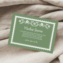 Tarjeta De Agradecimiento Sage GreenCielito Lindo Baby Shower Muchas Gracias