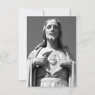 Tarjeta De Agradecimiento Sagrado Corazón de Jesús