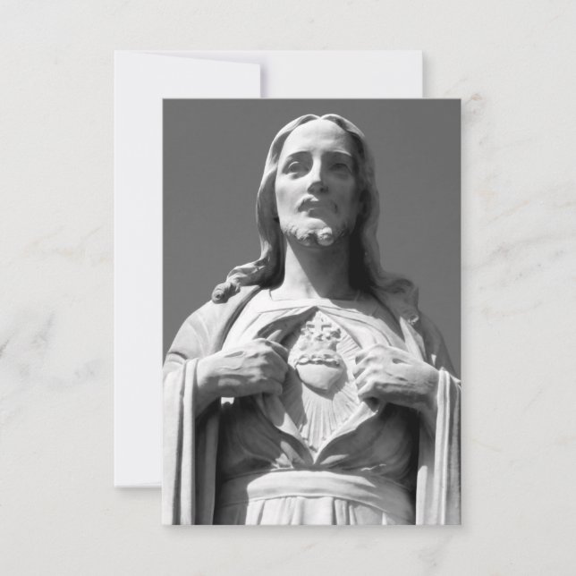 Tarjeta De Agradecimiento Sagrado Corazón de Jesús (Anverso)