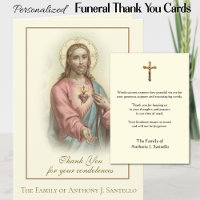 Sagrado Corazón Jesús Condolencia Católica Gracias